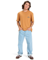 The Quiksilver Mens EV Mini Logo T-Shirt in Almond