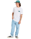 The Quiksilver Mens EV Moon Run T-Shirt in White