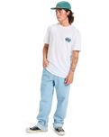 The Quiksilver Mens EV Moon Run T-Shirt in White