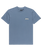 The Quiksilver Mens EVO Border Lines T-Shirt in China Blue