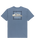 The Quiksilver Mens EVO Border Lines T-Shirt in China Blue
