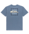 The Quiksilver Mens EVO Border Lines T-Shirt in China Blue