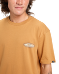 The Quiksilver EVO Border Lines T-Shirt in Almond | Available at Anns Cottage