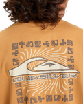 The Quiksilver EVO Border Lines T-Shirt in Almond | Available at Anns Cottage