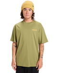 The Quiksilver Mens PTO Sun Flow T-Shirt in Loden Green