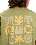 The Quiksilver Mens PTO Sun Flow T-Shirt in Loden Green