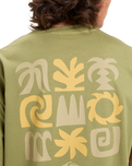 The Quiksilver Mens PTO Sun Flow T-Shirt in Loden Green