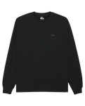 The Quiksilver Mens Salt Water Long Sleeve T-Shirt in Black