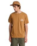 The Quiksilver Mens Bliss Point T-Shirt in Tobacco Brown