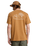 The Quiksilver Mens Bliss Point T-Shirt in Tobacco Brown