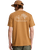 The Quiksilver Mens Bliss Point T-Shirt in Tobacco Brown