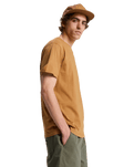 The Quiksilver Mens Bliss Point T-Shirt in Tobacco Brown