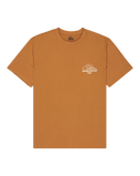 The Quiksilver Mens Bliss Point T-Shirt in Tobacco Brown