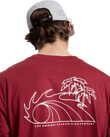 The Quiksilver Mens Bliss Point T-Shirt in Burnt Russet