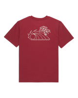 The Quiksilver Mens Bliss Point T-Shirt in Burnt Russet