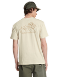 The Quiksilver Mens Bliss Point T-Shirt in Bone White