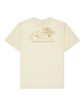 The Quiksilver Mens Bliss Point T-Shirt in Bone White