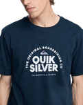 The Quiksilver Mens Fundamental Ride T-Shirt in Dark Navy