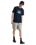 The Quiksilver Mens Fundamental Ride T-Shirt in Dark Navy