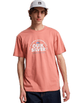 The Quiksilver Mens Fundamental Ride T-Shirt in Desert Sand