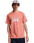 The Quiksilver Mens Fundamental Ride T-Shirt in Desert Sand