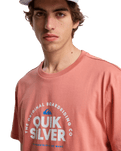 The Quiksilver Mens Fundamental Ride T-Shirt in Desert Sand