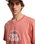 The Quiksilver Mens Fundamental Ride T-Shirt in Desert Sand