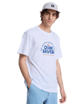 The Quiksilver Mens Fundamental Ride T-Shirt in White