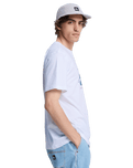 The Quiksilver Mens Fundamental Ride T-Shirt in White