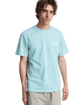 The Quiksilver Mens Ripples T-Shirt in Blue Haze