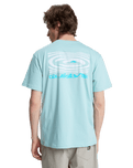 The Quiksilver Mens Ripples T-Shirt in Blue Haze
