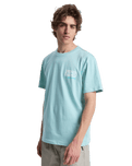 The Quiksilver Mens Ripples T-Shirt in Blue Haze