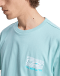 The Quiksilver Mens Ripples T-Shirt in Blue Haze