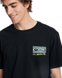 The Quiksilver Mens Ripples T-Shirt in Black