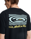 The Quiksilver Mens Ripples T-Shirt in Black