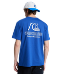 The Quiksilver Mens EVO Original T-Shirt in Monaco Blue