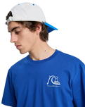 The Quiksilver Mens EVO Original T-Shirt in Monaco Blue