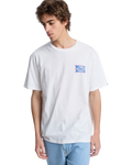 The Quiksilver Mens EV Starfish Stamp T‑Shirt in Snow White