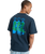 The Quiksilver Mens Flowers Surfing T-Shirt in Dark Navy