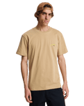 The Quiksilver Mens Tap In T-Shirt in Khaki