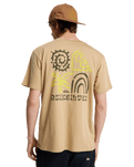 The Quiksilver Mens Tap In T-Shirt in Khaki