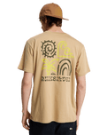 The Quiksilver Mens Tap In T-Shirt in Khaki