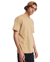 The Quiksilver Mens Tap In T-Shirt in Khaki