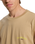 The Quiksilver Mens Tap In T-Shirt in Khaki