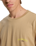 The Quiksilver Mens Tap In T-Shirt in Khaki