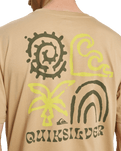 The Quiksilver Mens Tap In T-Shirt in Khaki
