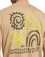 The Quiksilver Mens Tap In T-Shirt in Khaki