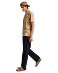 The Quiksilver Mens Tap In T-Shirt in Khaki