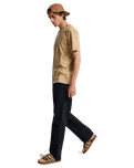 The Quiksilver Mens Tap In T-Shirt in Khaki