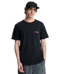 The Quiksilver Mens Tap In T-Shirt in Black